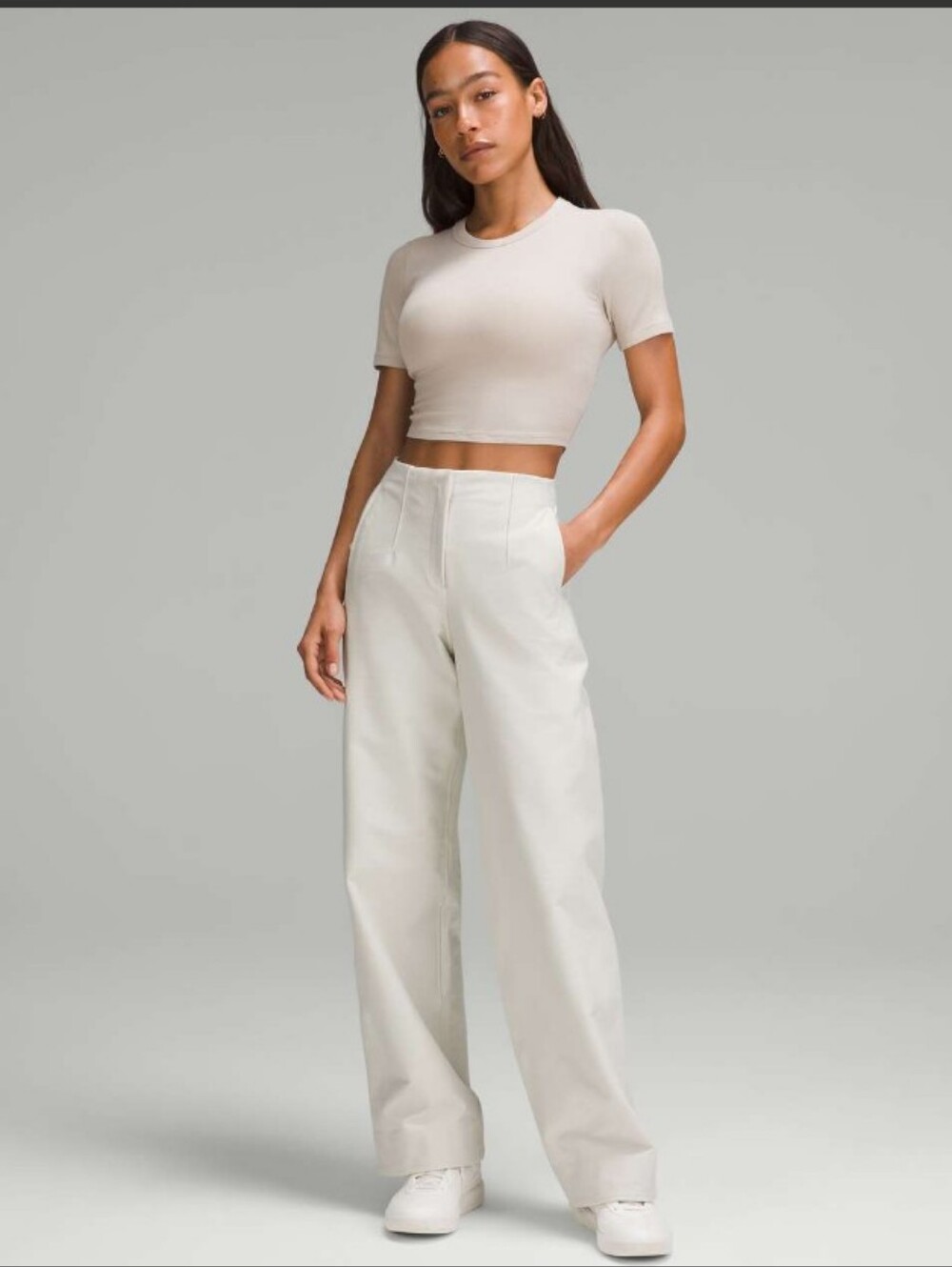 Lululemon Utilitech Relaxed-Fit Mid-Rise Trouser Bone White Size 10